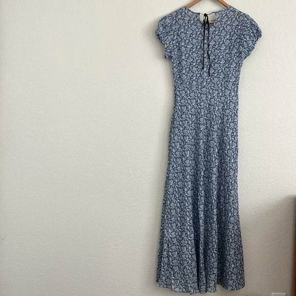 Doen Romina XS Blue Floral Women's Dress - Picture 3 of 8